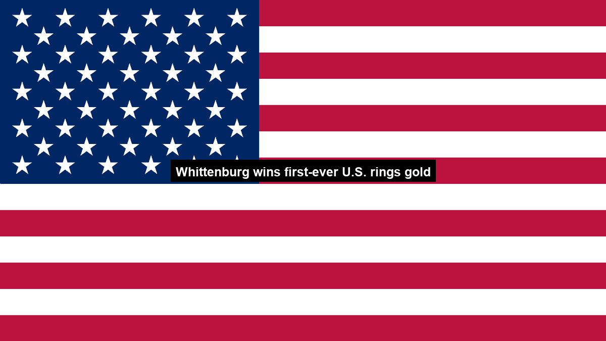 Whittenburg wins first-ever U.S. rings gold; Hoopes, Roberson take bronze on pommel …